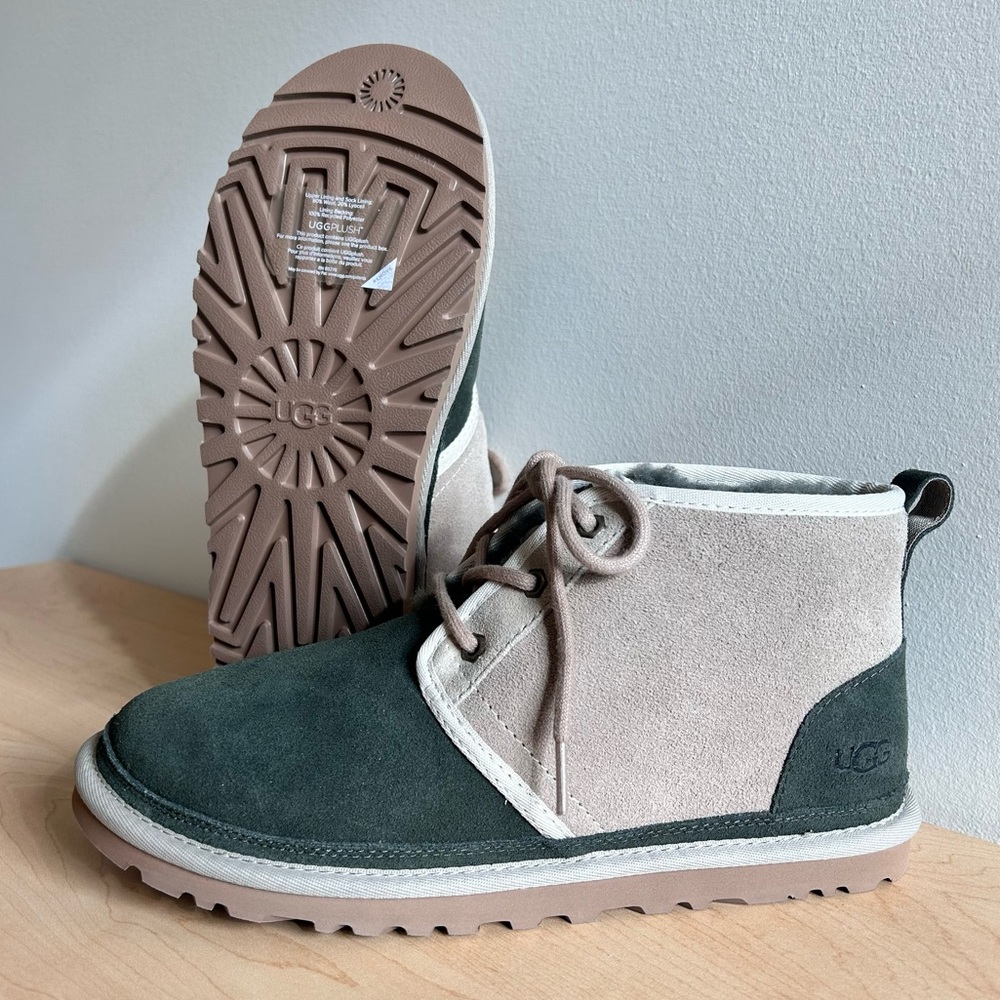 NEW UGG Neumel Chukka Boots Forest Night/Dune (Olive/Tan) Men’s 8/Women’s 10